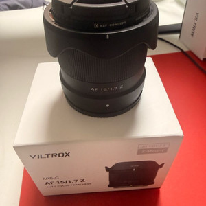 빌트록스 Viltrox AF 15mm F1.7 Z (니콘 Z마운트) S급 풀박스