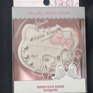 필리밀리 천사 키티 정교한 팡팡 퍼프 쿠션 헬로키티 이미지