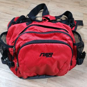 NSR 시스템 백팩 방수가방 자전거 라이딩 크롬 2 WAY 웨이스트백(미사용)