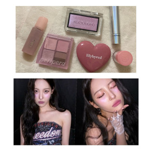 단종 / 어딕션 005N 오로라베일 ( 쿨톤 블러셔 하이라이터 ) + 페리페라 라카 릴바레 데이지크 맥 세트