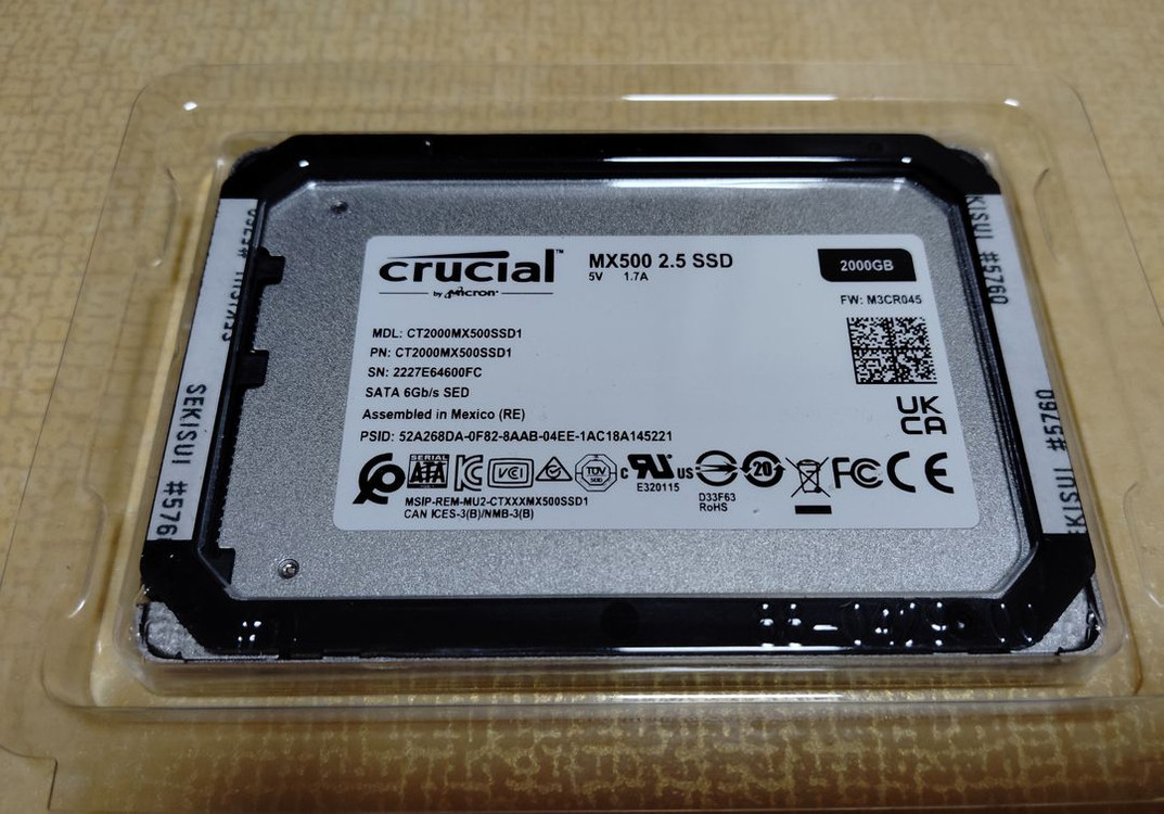 SSD 마이크론 Crucial MX500 2TB--1