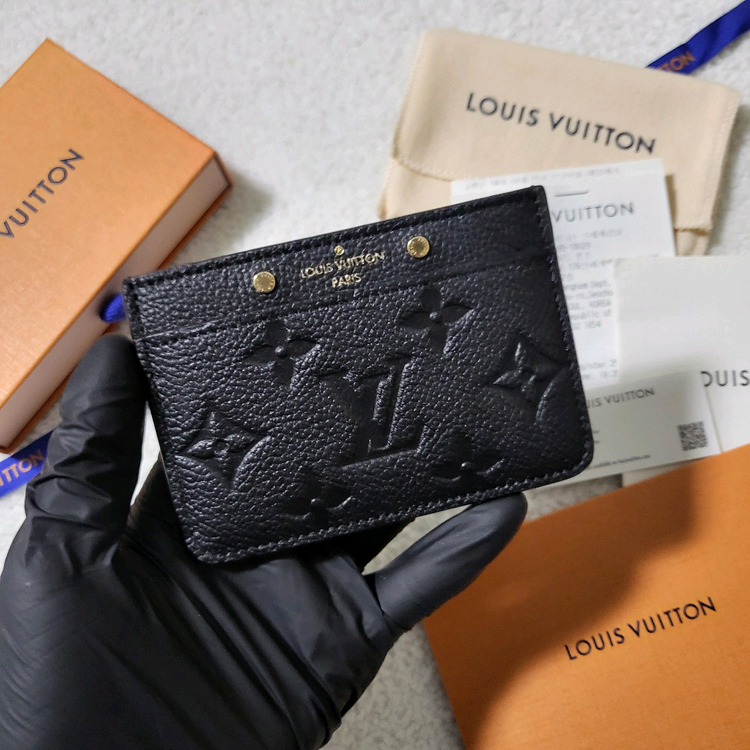 [1회착용/풀구성] 루이비통 앙프렝뜨 카드홀더 카드지갑--1