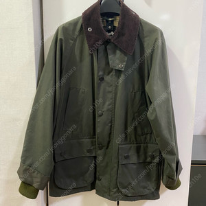 (정품) 바버 비데일 왁스 자켓 세이지 32