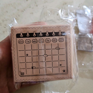 새상품)고양이 그림 날짜 달력 스탬프