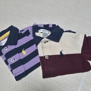 아기옷 폴로 랄프로렌 카라셔츠 2벌 일괄