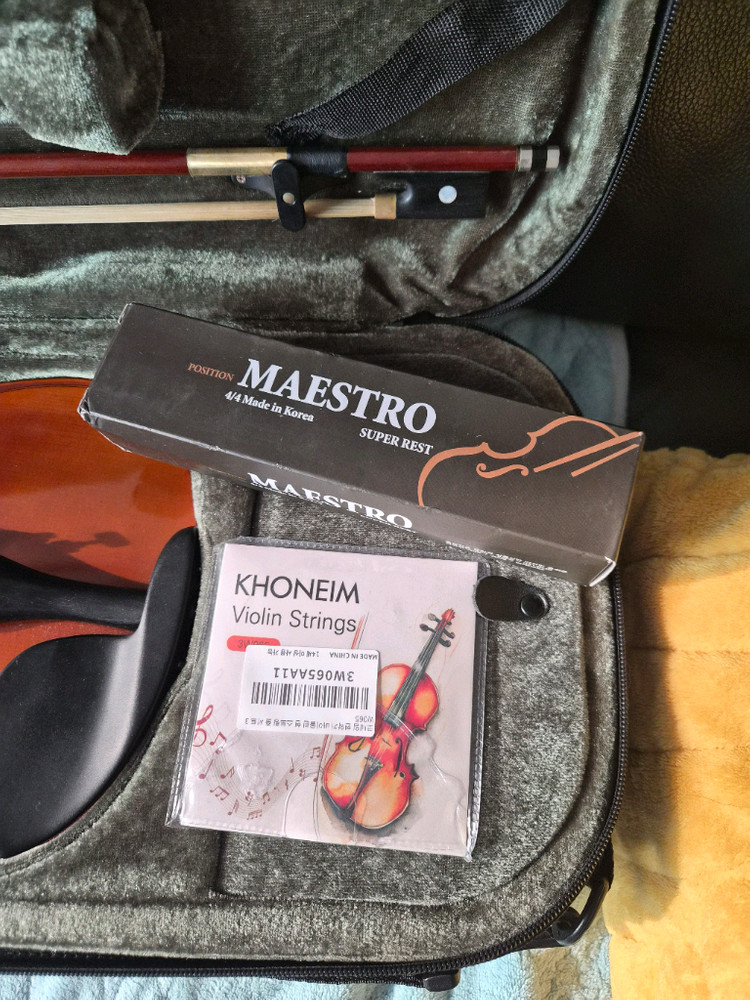 심로 바이올린 SN501 4/4 통판 풀세트--8