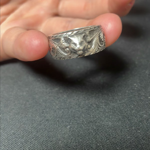 구찌 타이거 실버 반지