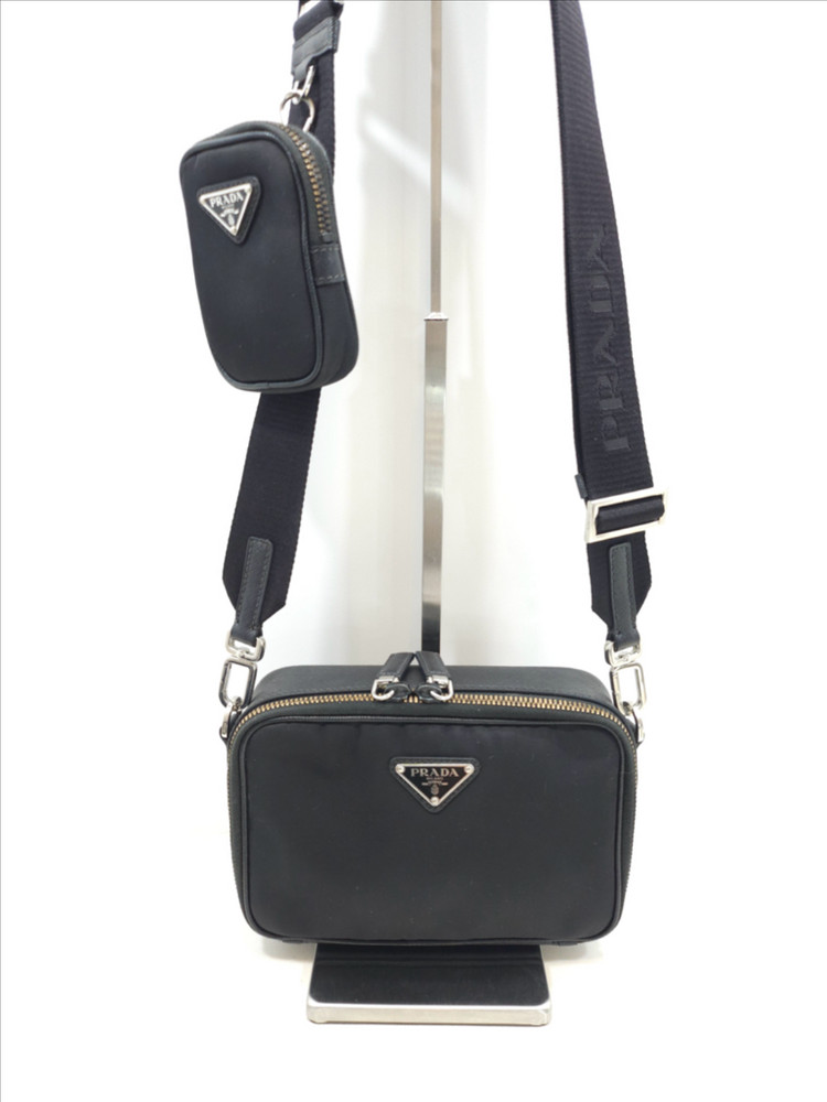 프라다 브리크 리나일론 사피아노 크로스백--2