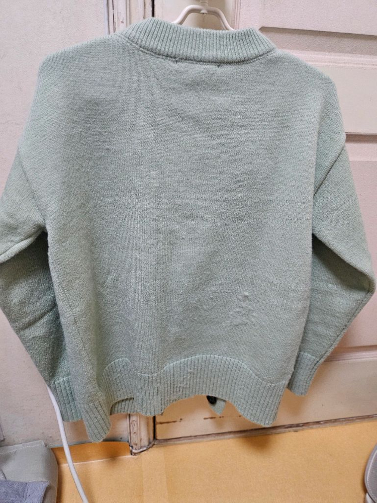 아미 하트 로고 민트 가디건 95 s사이즈 이미지
