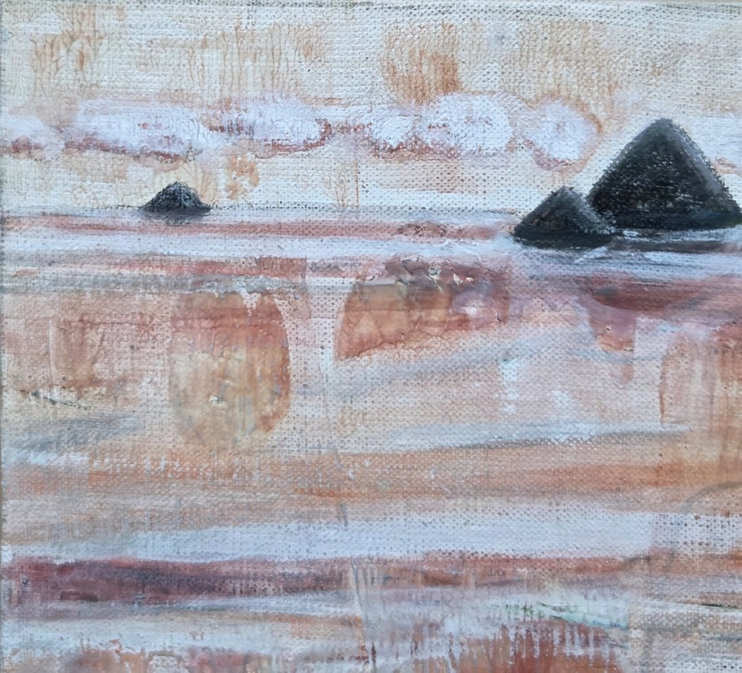 서양화가 김성애 풍경 유화그림((변형6호)) 이미지