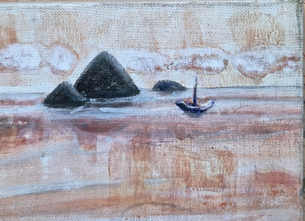 서양화가 김성애 풍경 유화그림((변형6호)) 이미지