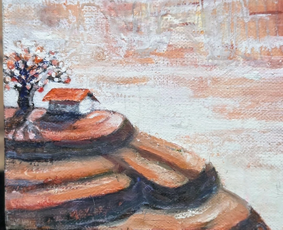 서양화가 김성애 풍경 유화그림((변형6호)) 이미지