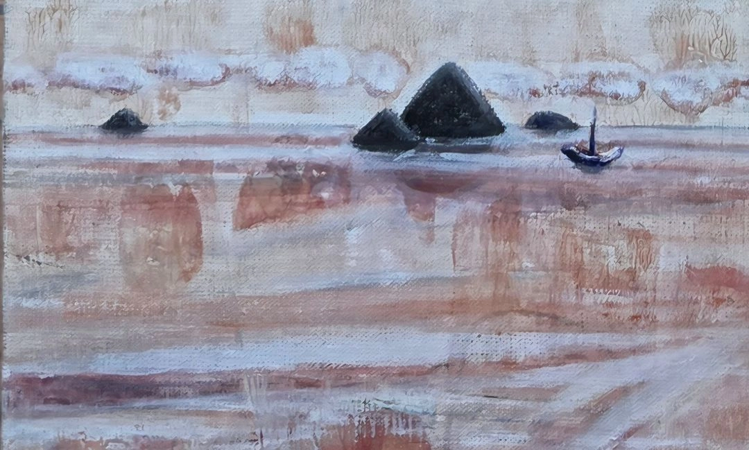 서양화가 김성애 풍경 유화그림((변형6호)) 이미지