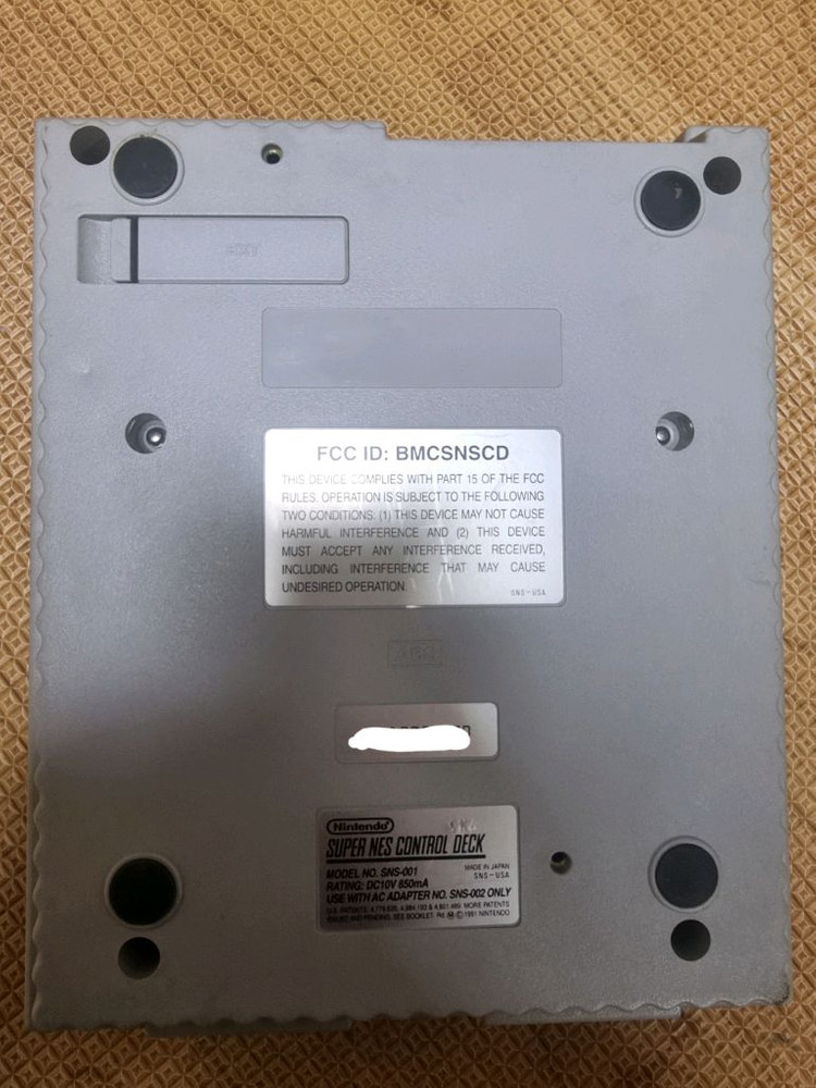 SNES 슈퍼패미콤 패미컴 북미판 본체 세트 이미지