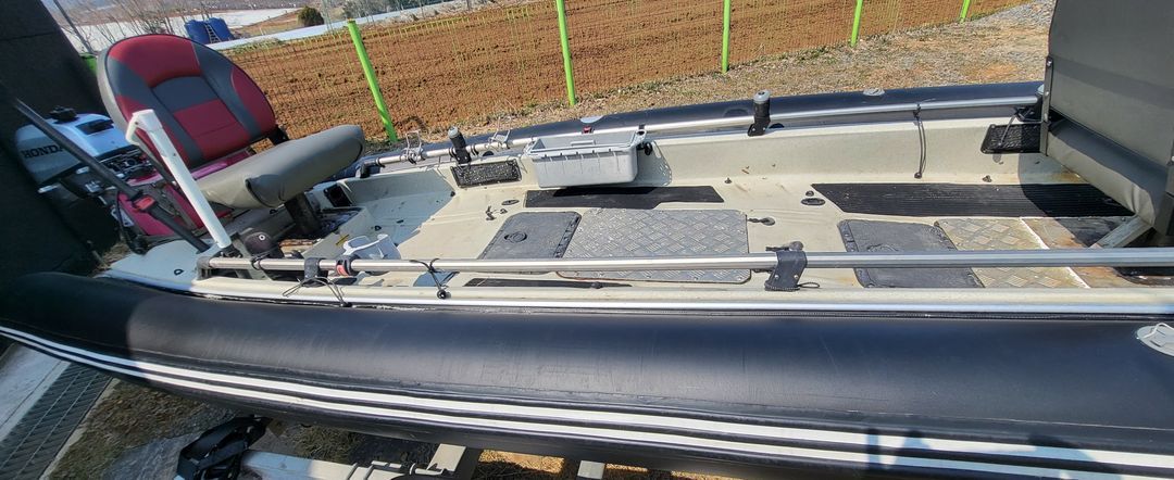 호비 카약 보트 +등록 트레일러+혼다 4싸이클 5 마력 엔진(미국 직구) 세트 이미지