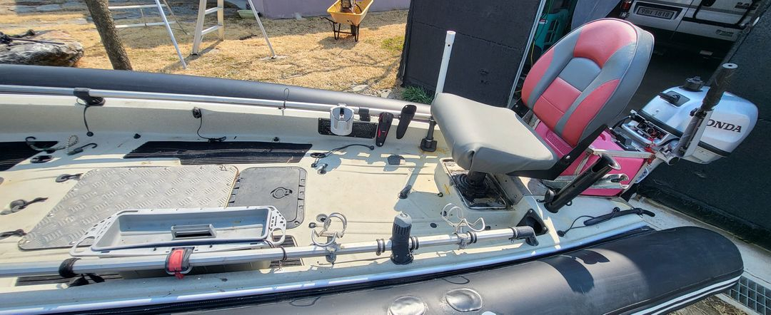 호비 카약 보트 +등록 트레일러+혼다 4싸이클 5 마력 엔진(미국 직구) 세트 이미지