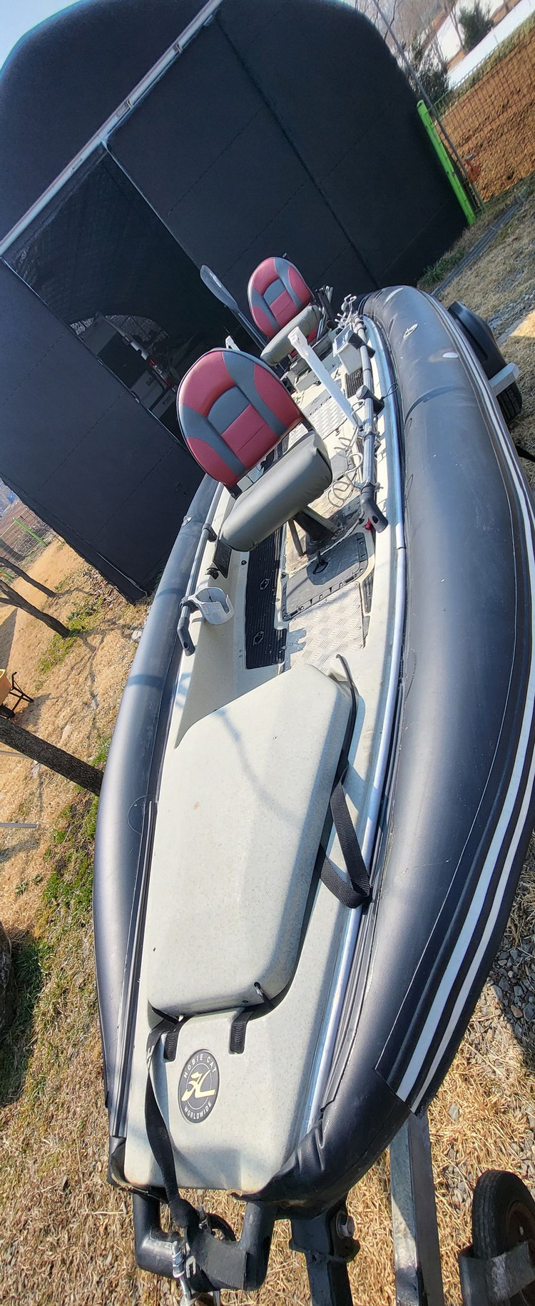 호비 카약 보트 +등록 트레일러+혼다 4싸이클 5 마력 엔진(미국 직구) 세트 이미지