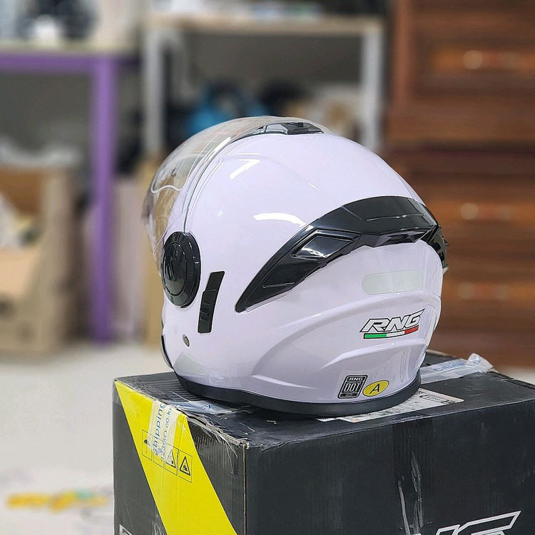 [오토바이 헬멧] RNG BY-760 2XL 화이트 이미지