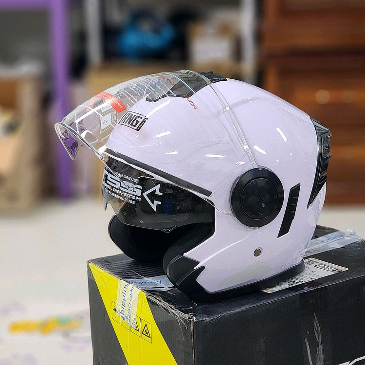 [오토바이 헬멧] RNG BY-760 2XL 화이트 이미지