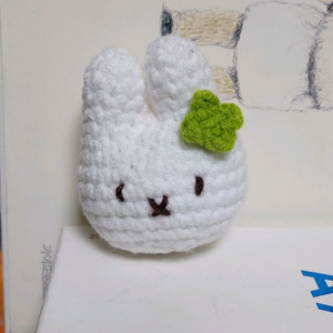 미피 캐릭터 뜨개질 인형키링 핸드메이드