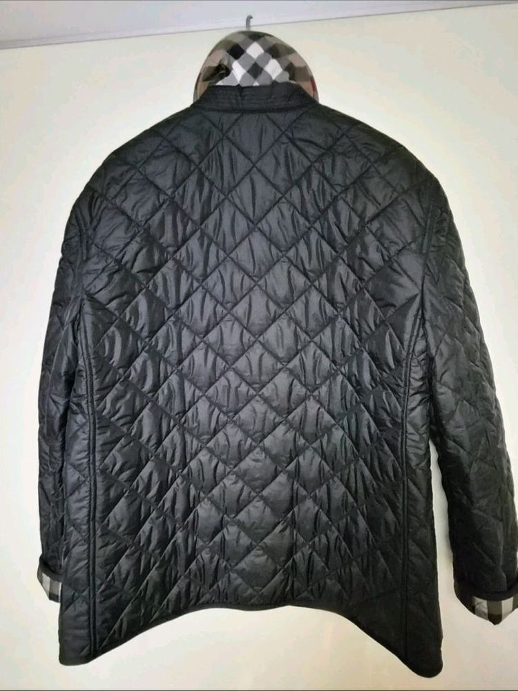 버버리 퀼팅 자켓 블랙--1