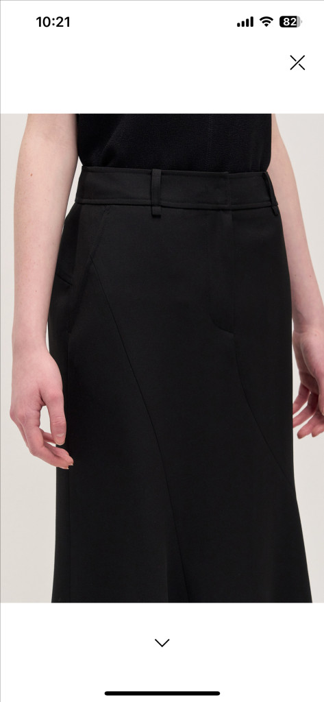 타임 울 슬릿 플레어 스커트(새상품) 이미지