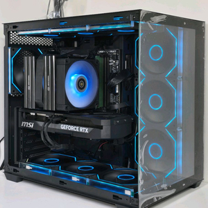 (새제품 반본체 블랙)9800X3D, B850M WIFI, 1000W, 공랭최강, 방송게이밍컴퓨터본체