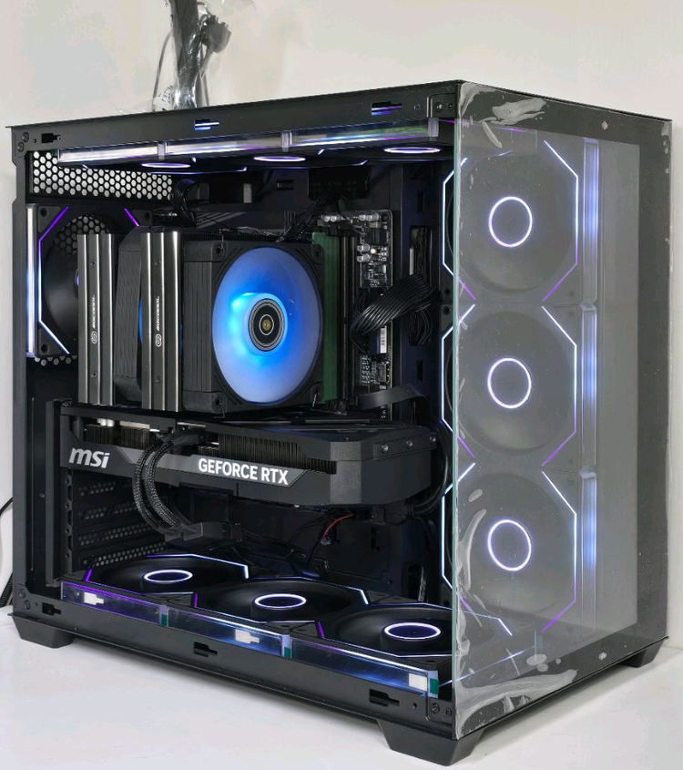 (새제품 반본체 블랙)9800X3D, B850M WIFI, 1000W, 공랭최강, 방송게이밍컴퓨터본체--2