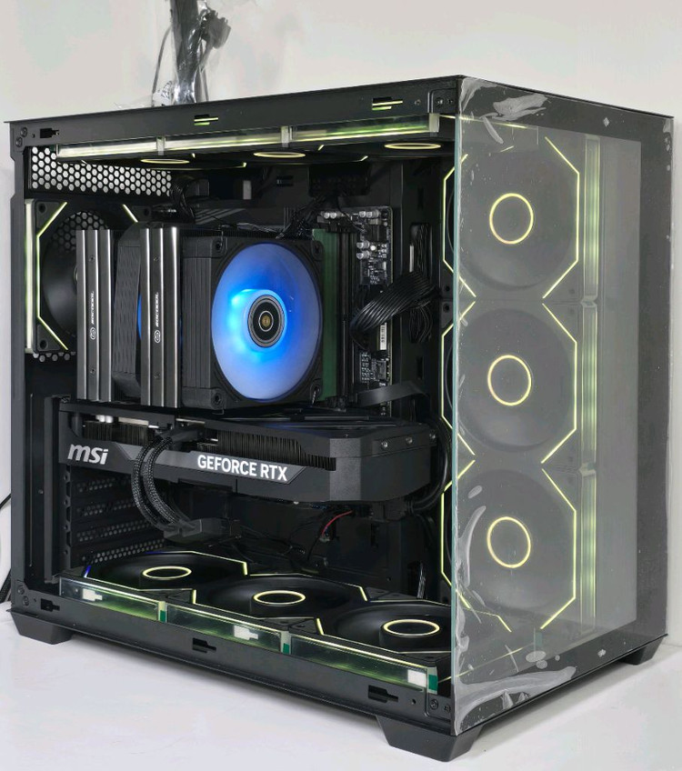 (새제품 반본체 블랙)9800X3D, B850M WIFI, 1000W, 공랭최강, 방송게이밍컴퓨터본체--3