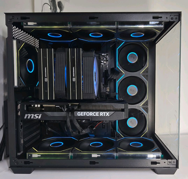 (새제품 반본체 블랙)9800X3D, B850M WIFI, 1000W, 공랭최강, 방송게이밍컴퓨터본체--4