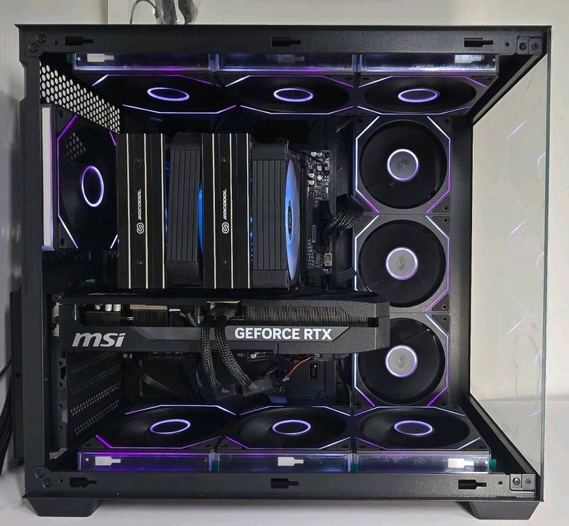 (새제품 반본체 블랙)9800X3D, B850M WIFI, 1000W, 공랭최강, 방송게이밍컴퓨터본체--6