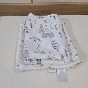 루루조 아기 사계절 순면 속싸개 블랭킷 담요 2개 일괄