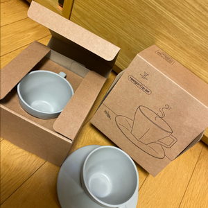 김성훈 도자기 커피잔 셋트2인조 4피스 새상품