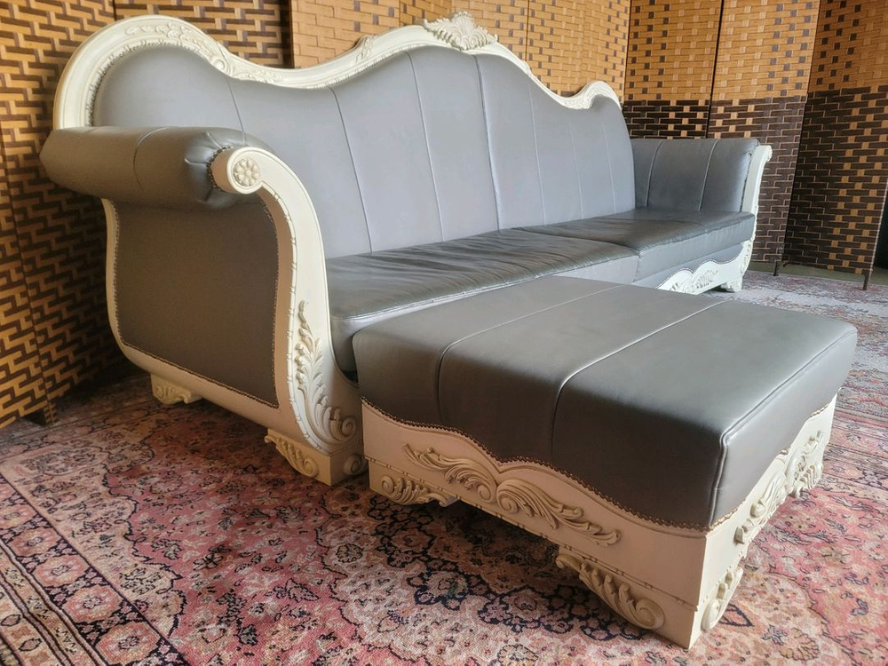 *소파맨*프렌치*로코코*엔틱소파 스툴세트 이미지