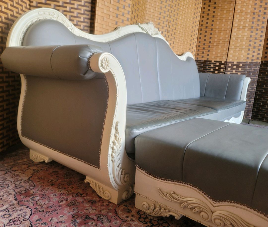 *소파맨*프렌치*로코코*엔틱소파 스툴세트 이미지