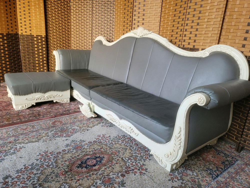 *소파맨*프렌치*로코코*엔틱소파 스툴세트 이미지