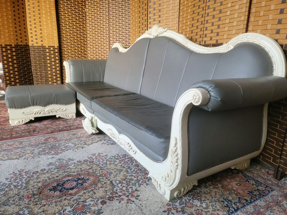 *소파맨*프렌치*로코코*엔틱소파 스툴세트 이미지