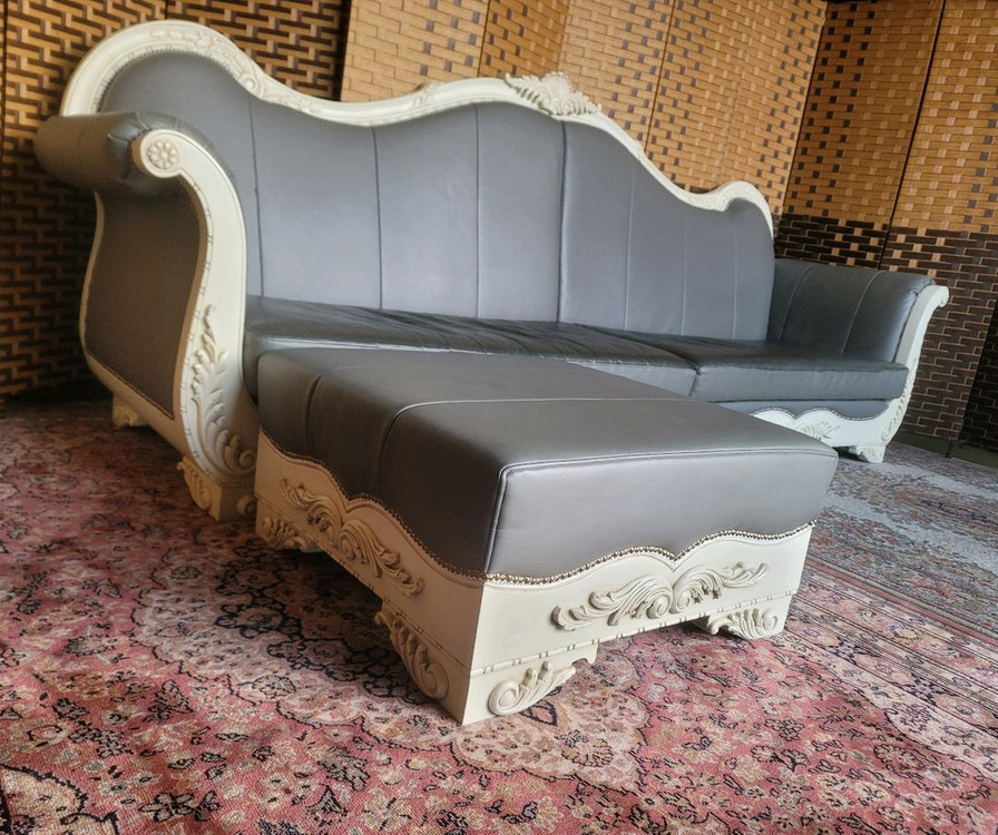 *소파맨*프렌치*로코코*엔틱소파 스툴세트 이미지