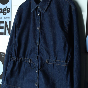 W(XL) 자라 집업 바람막이 점퍼자켓 인디고 데님