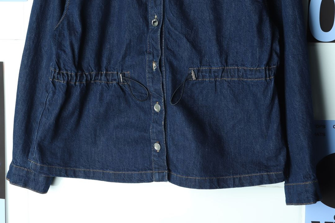 W(XL) 자라 집업 바람막이 점퍼자켓 인디고 데님--3