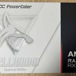 PowerColor 라데온 RX 9070 XT Hellhound Spectral White D6 16GB