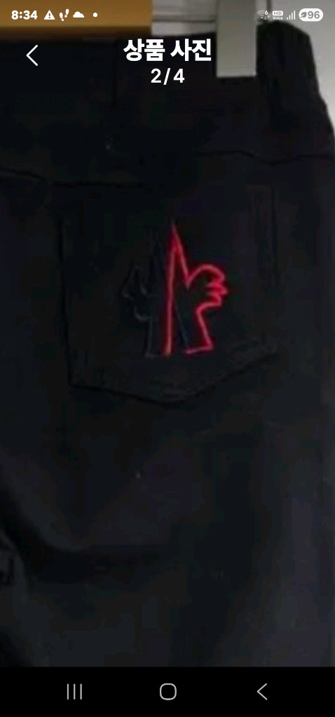 몽클레어 블랙 여성 골프바지 이미지