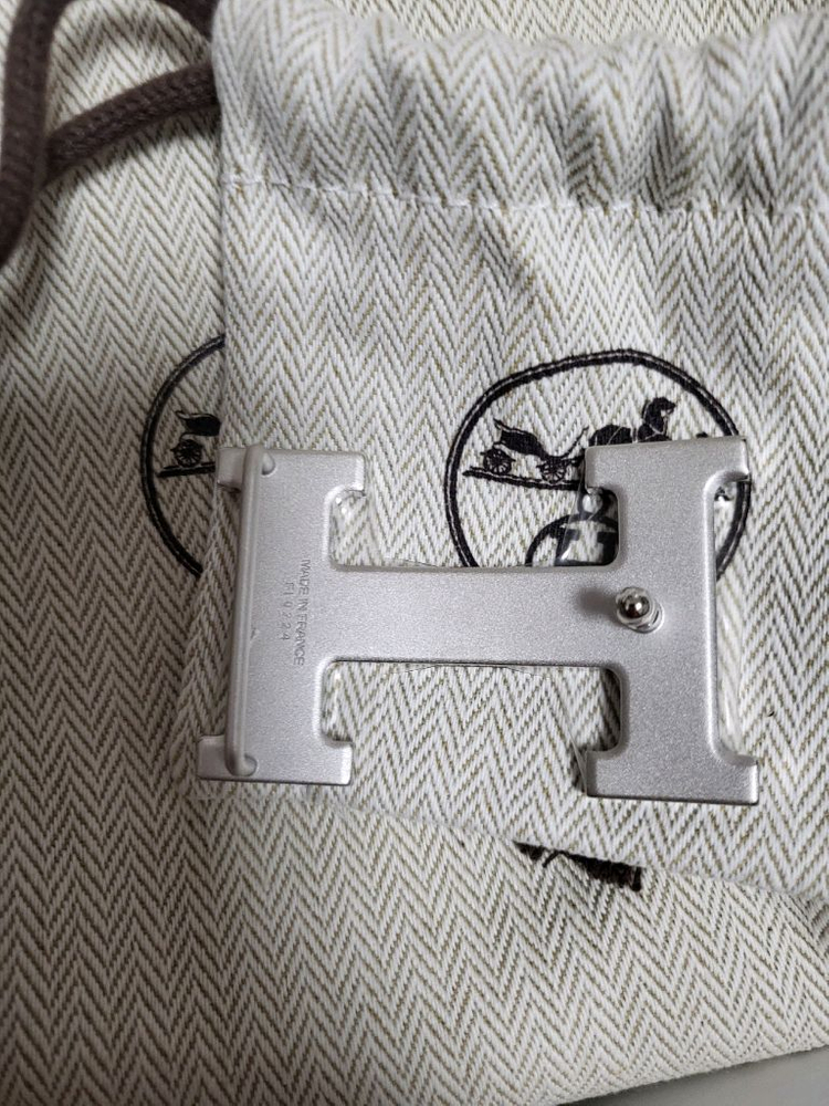 에르메스 벨트 남성벨트 H버클 & 리버서블 가죽 스트랩 누아(블랙)/골드 100사이즈--6