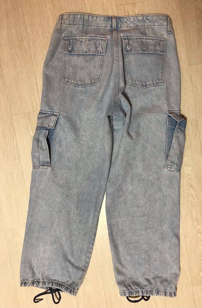 리바이스 카고 데님 블랙진 트러커--1