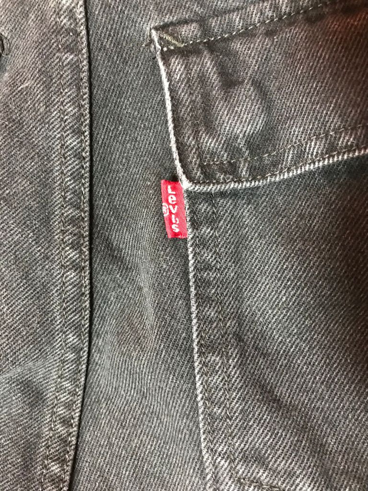 리바이스 카고 데님 블랙진 트러커--7