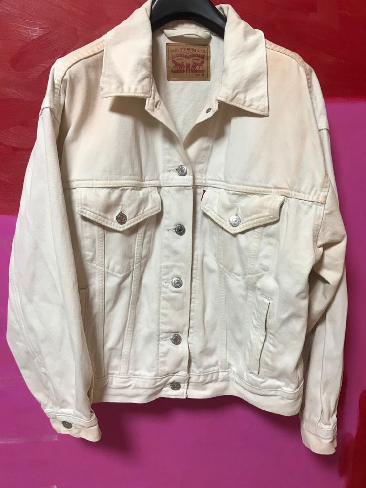 리바이스 카고 데님 블랙진 트러커--8