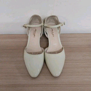 여성 멜빈바이탠디 미들힐 에나멜 샌들 (245)