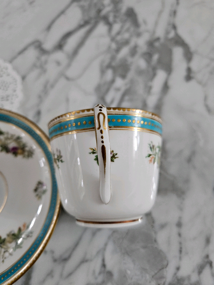 앤틱 영국산 올드 민톤 찻잔 커피잔--1