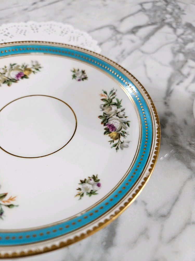 앤틱 영국산 올드 민톤 찻잔 커피잔--5