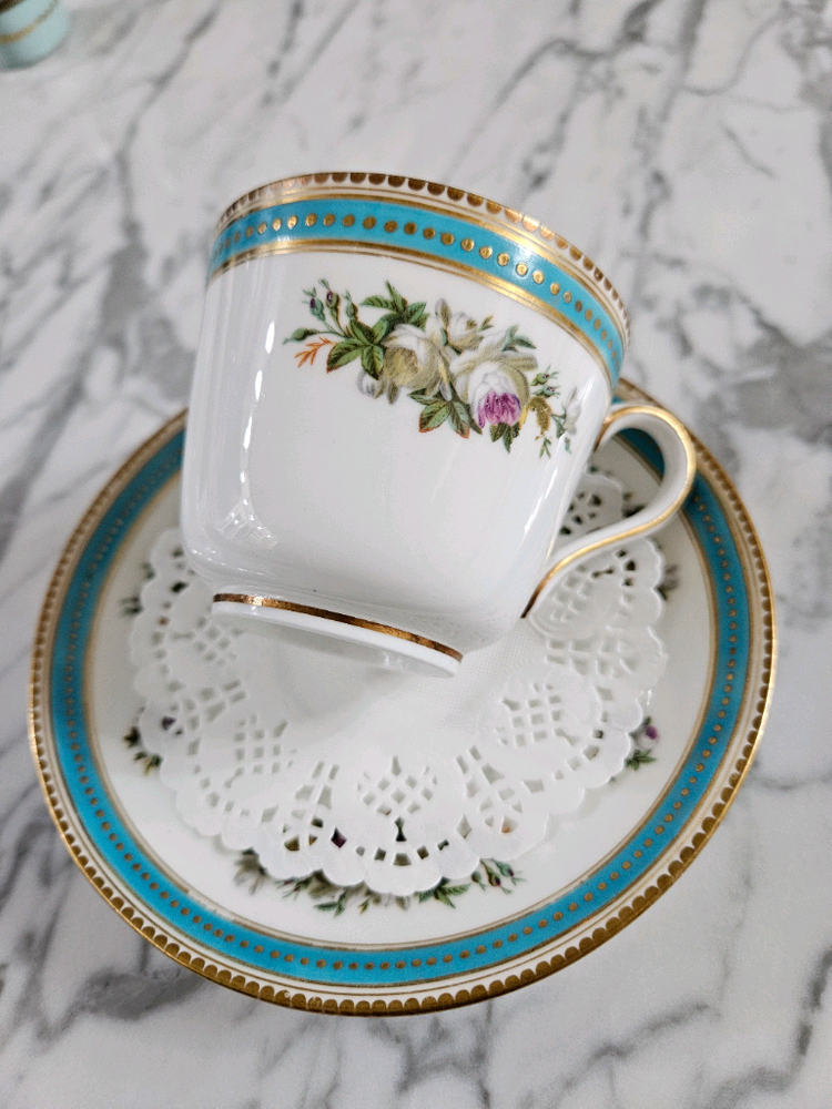 앤틱 영국산 올드 민톤 찻잔 커피잔--7